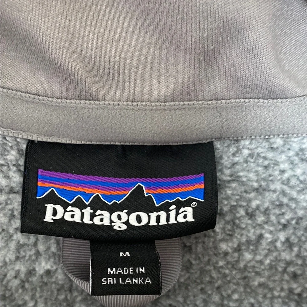 Patagonia Women's Better Sweater Fleece Gray Quarter-Zip Pullover Size M - Picture 8 of 15